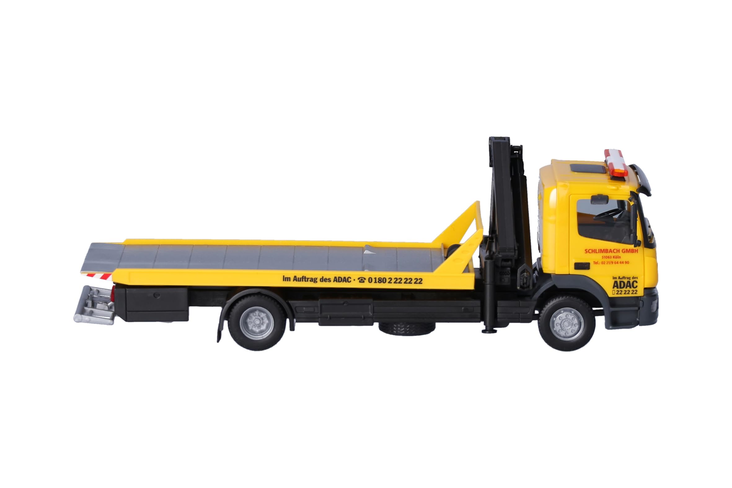Herpa Modellino Camion Mercedes-Benz Atego carro attrezzi ADAC, scala 1:87