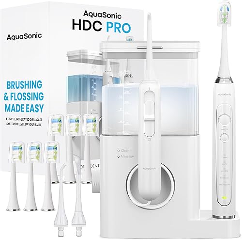 AquaSonic Página principal Centro Dental PRO - Cepillado y uso de hilo dental fácil - Cepillo y hilo dental - Cepillo de dientes eléctrico y hilo