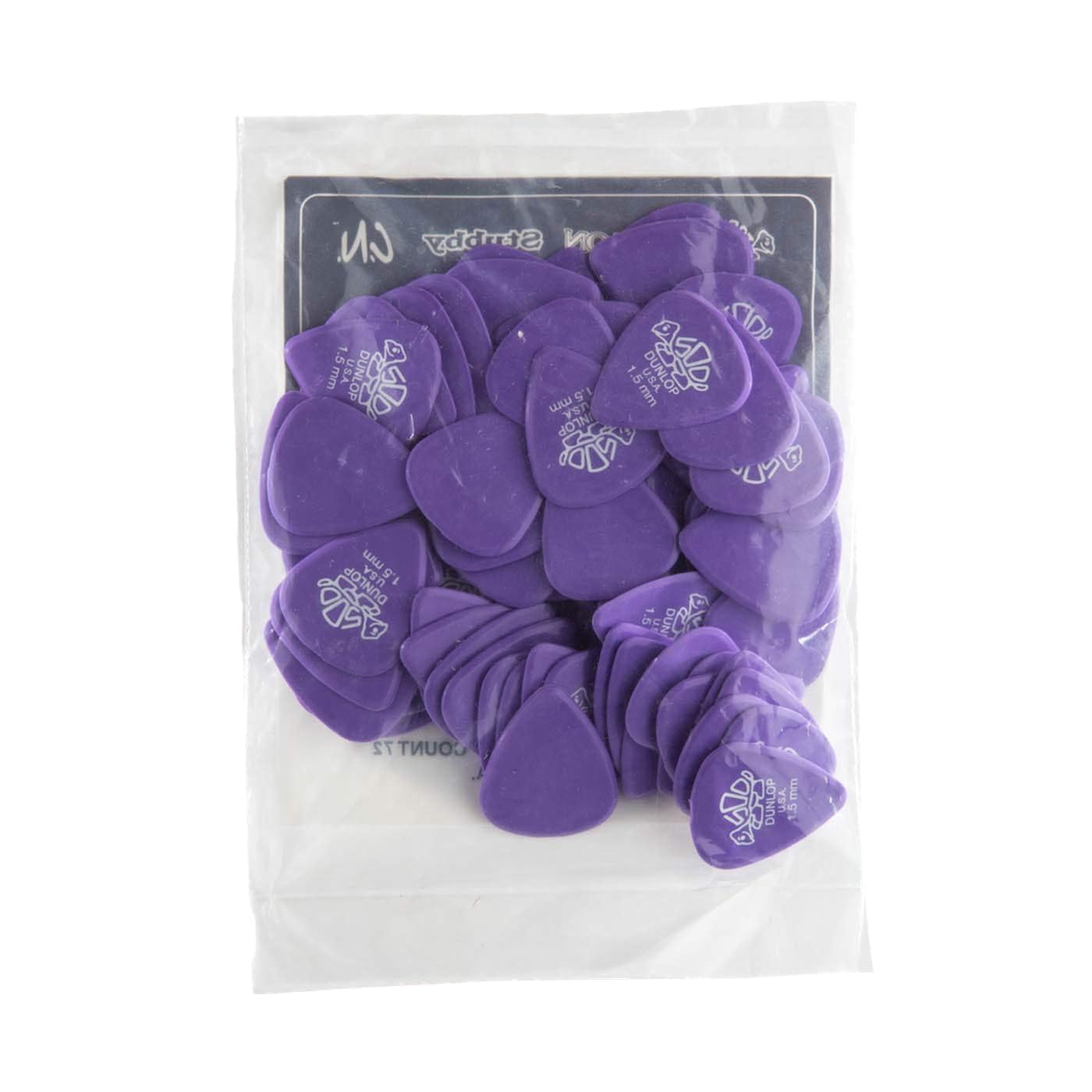 Dunlop Plettri Delrin 500, 1.5 mm, Standard, Pacco da 72 Pezzi