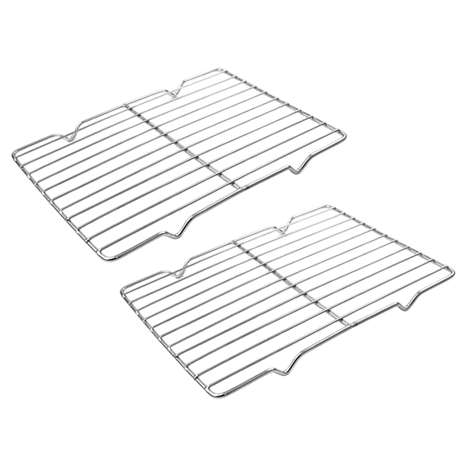 Whoasyst Sturdy Stainless Steel Bread Cooling Stand Featuring Raised Design for Cooking and Oil Control Glass Finish Cooking Rack