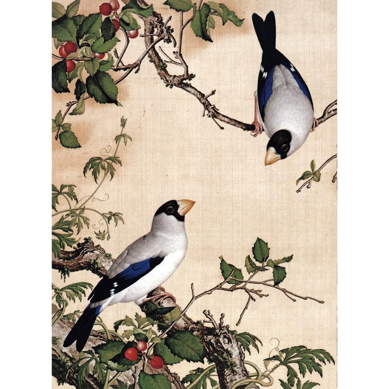 Bristlegrass Wooden Jigsaw Puzzles 1000 Pieces Chinese Qing Dynasty Old Master Giuseppe Castiglione Masterpieces of Art Cherry Gifts Art Collectibles Decorative Painting Puzzles (1000 pcs) — image 1