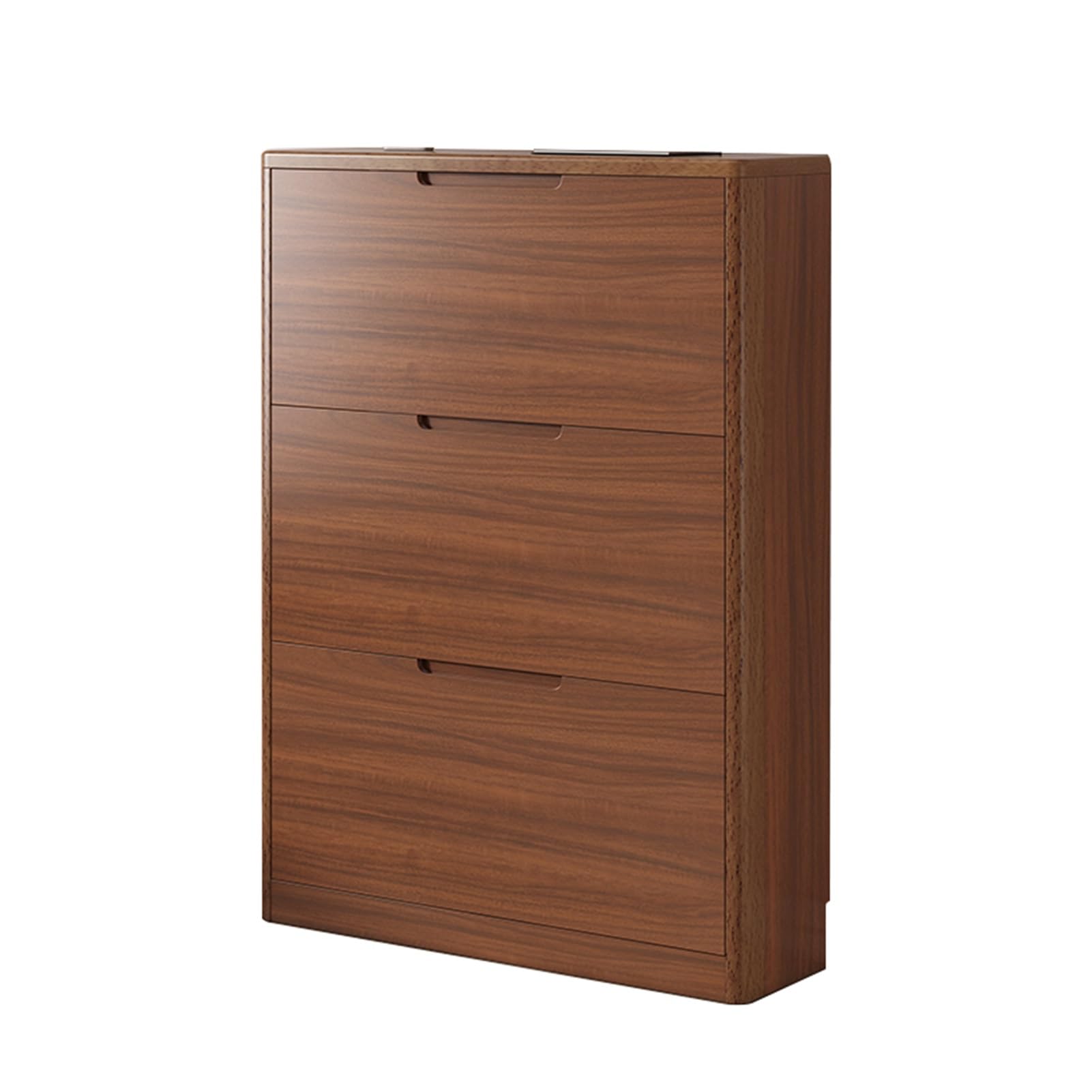 Mueble Zapatero Zapatero 3 Puertas Estante Alto Y Estrecho para Zapatos Que Ahorra Espacio Ahorro De Espacio para Entrada Salón Dormitorios (111 x 100 x 17 cm/43,7 x 39,4 x 6,7 in)