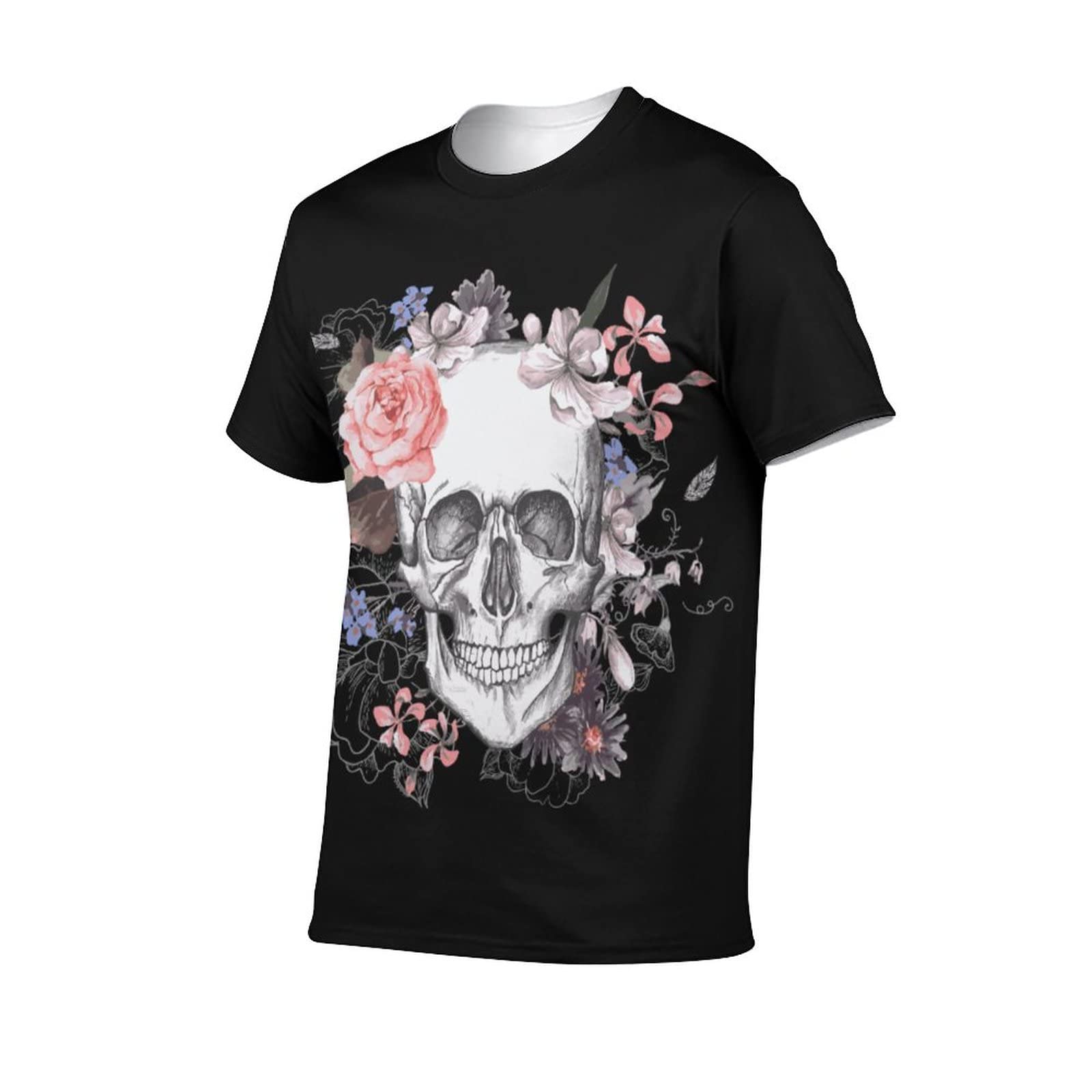 Amazon.co.jp: メンズ Tシャツ スカル ドクロ柄 髑髏柄 夏服 春服