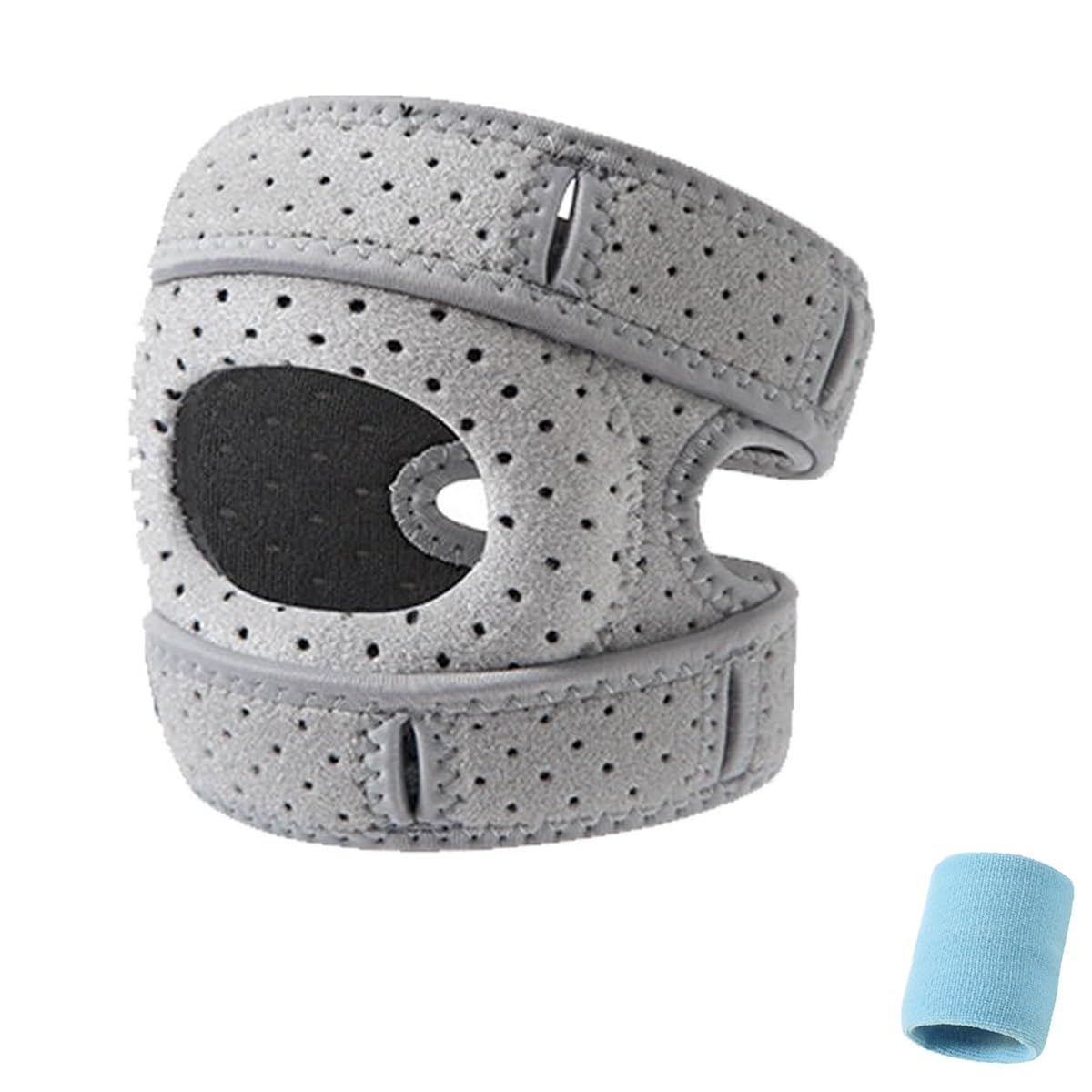 Homtrator Knee Brace, Bone on Bone Knee Brace, Adjustable Patellar Tendon Support Sleeves with Side Stabilizers Patella, With Gel Pads， For Meniscus, Arthritis, Orthopedic Sports Use