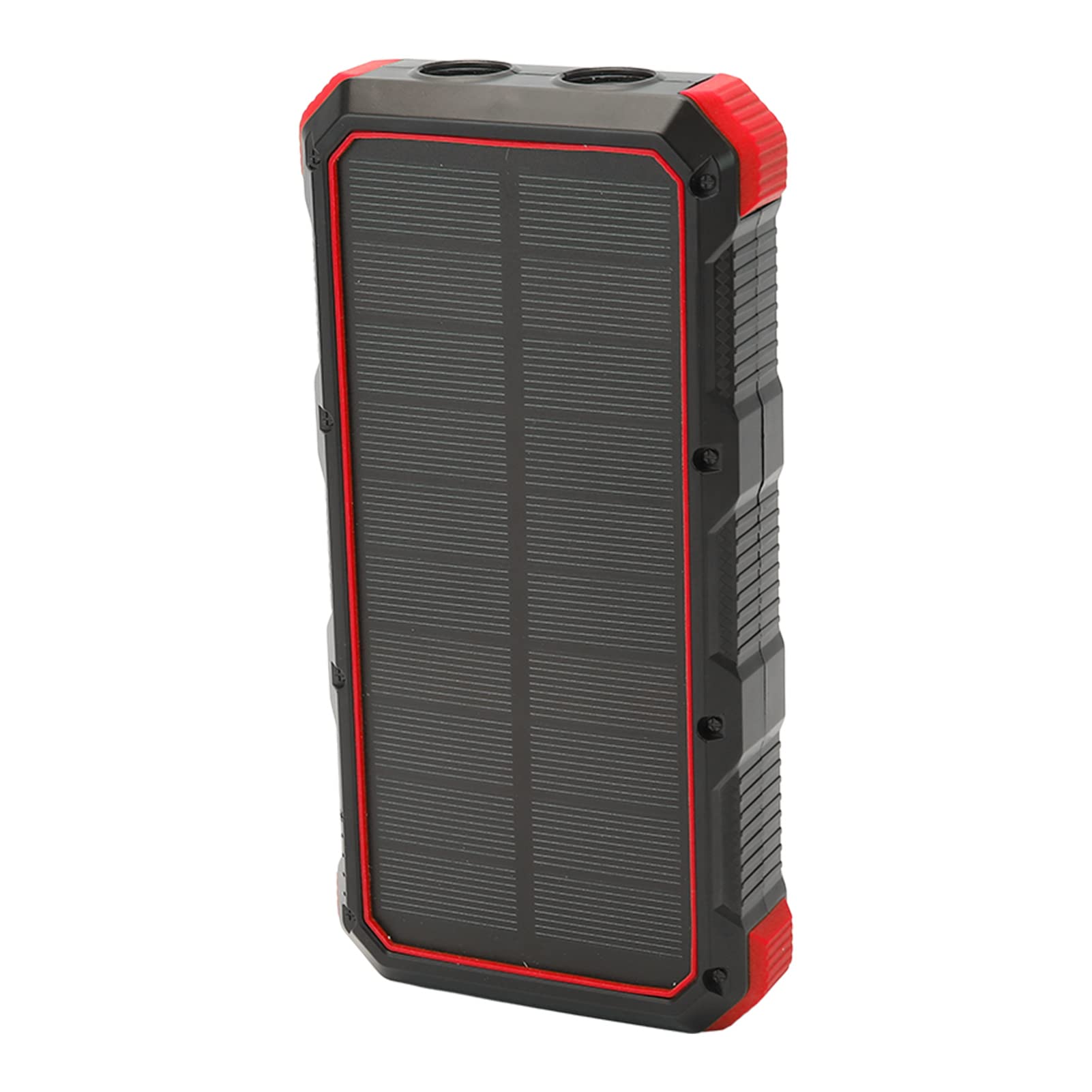 GLOGLOW Cargador Solar Portátil, Material ABS, Batería de 36800 MAh, Carga Rápida Inalámbrica para Camping y Uso Al Aire Libre (Rojo)