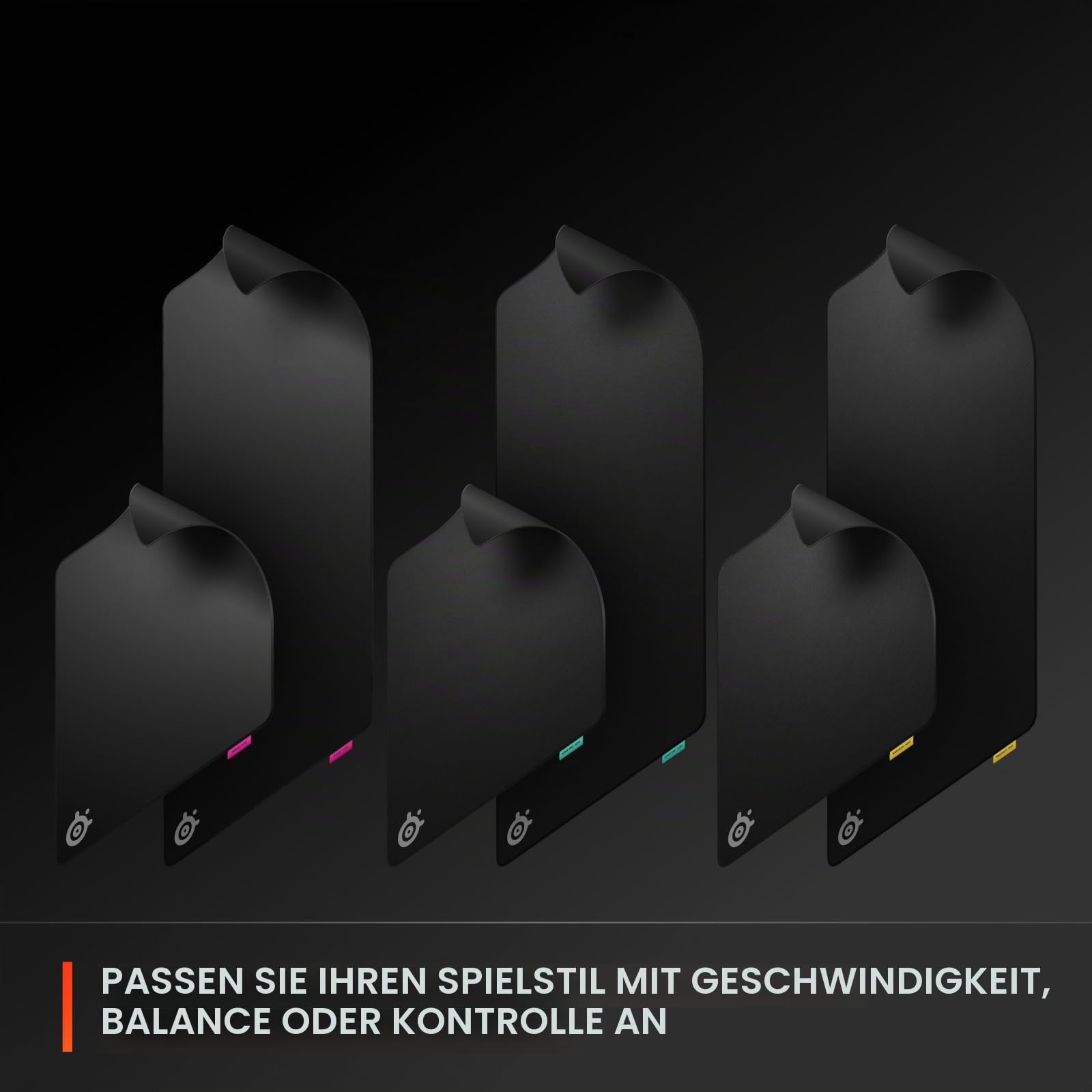 SteelSeries QcK XL Gaming-Mauspad Performance Balance 40 x 87,5 cm rutschfeste Neopren-Gummiunterseite