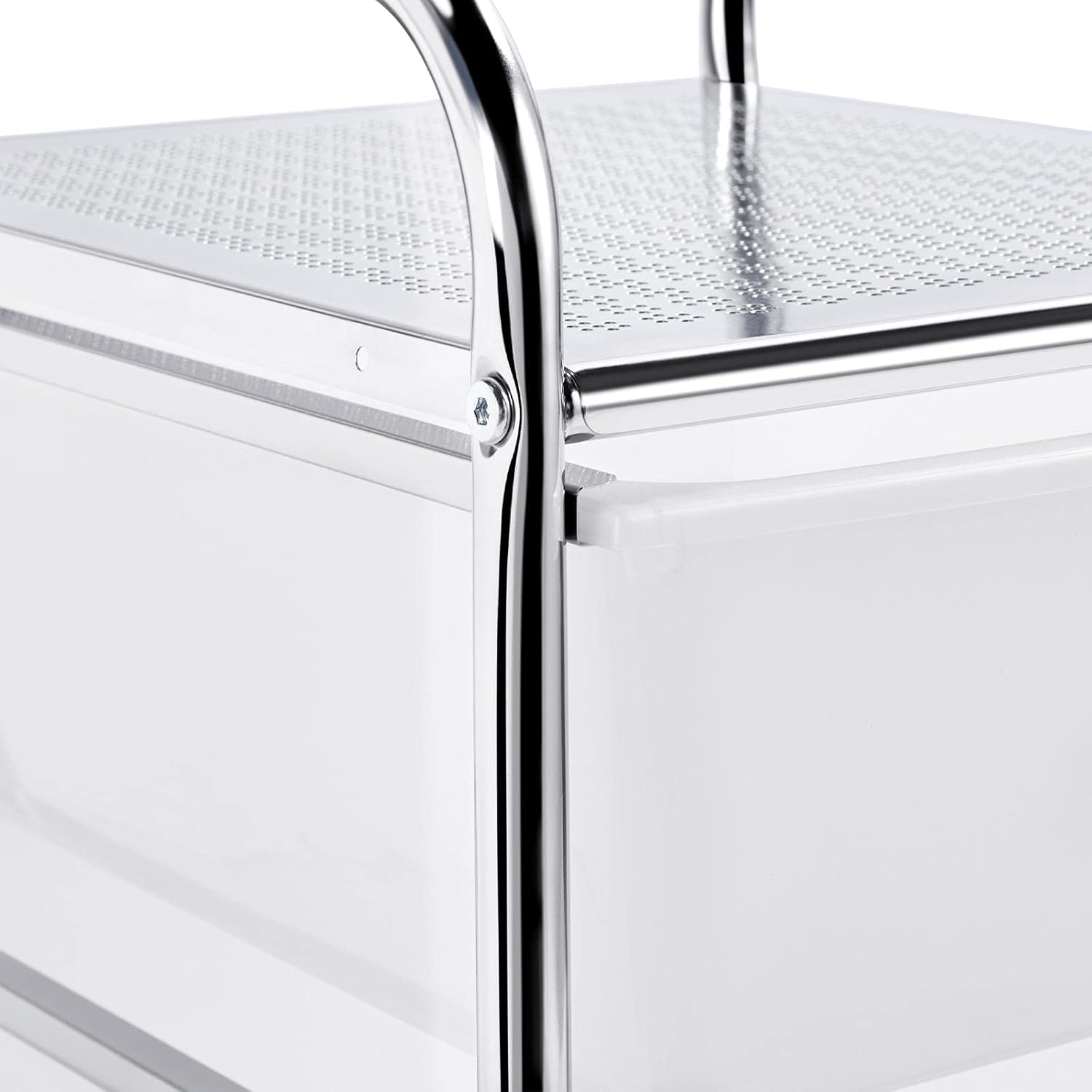 Yaheetech Beauty Salon SPA Rolling Trolley Cart Storage Organizer Hair Salon Utility Cart with 4 Drawers White : Beauty & Personal Care