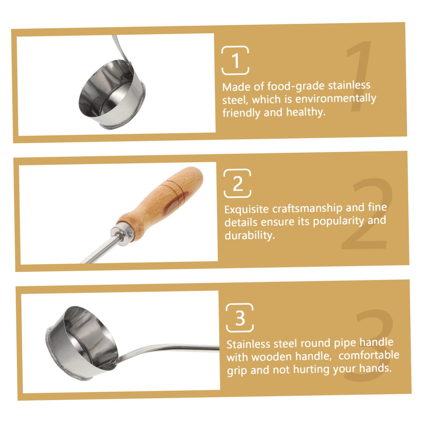 Cabilock 2 Pcs Fried Radish Pie Mold Kitchen Frying Mould Fried Cake Mold Kitchen Cooking Utensil