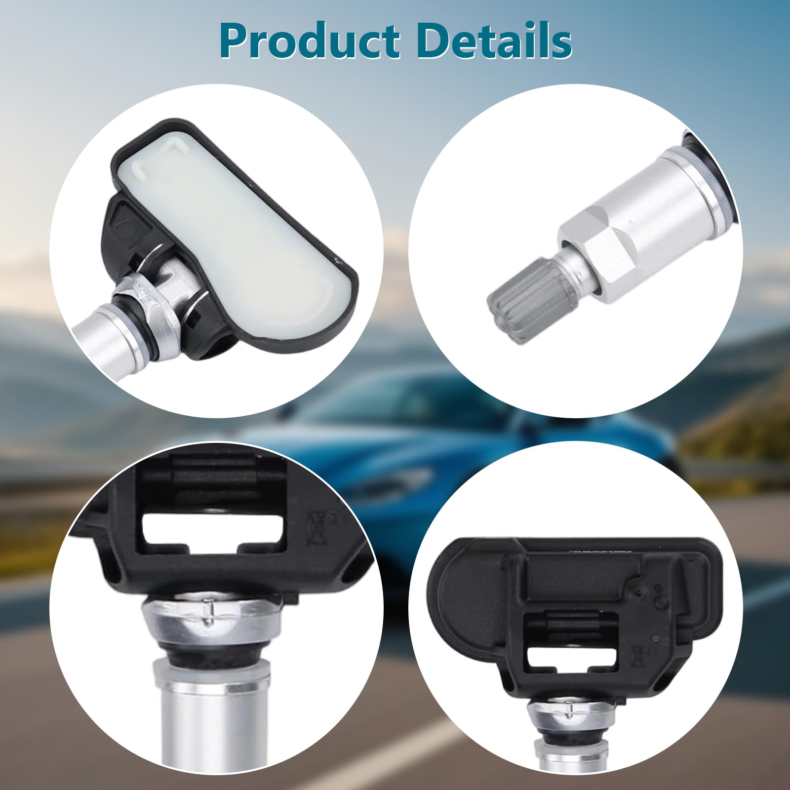 4 sensores de presión de los neumáticos 433 MHz TPMS, A0009050030 | Sensor RDKS A0035400217 0009057200 para Mercedes Benz C-Klasse W205 GLC X253 GLE W166 CLA CLS E S-Klasse Ersatz
