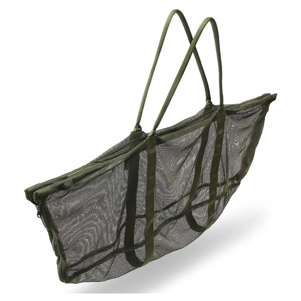 G8DS Carp Sling System 120 × 50 cm – Karpfen Wiegeschlinge mit Glasfaserstäben, Reißverschlüssen & Transporthülle, fischschonend & stabil Karpfen Wiegesystem