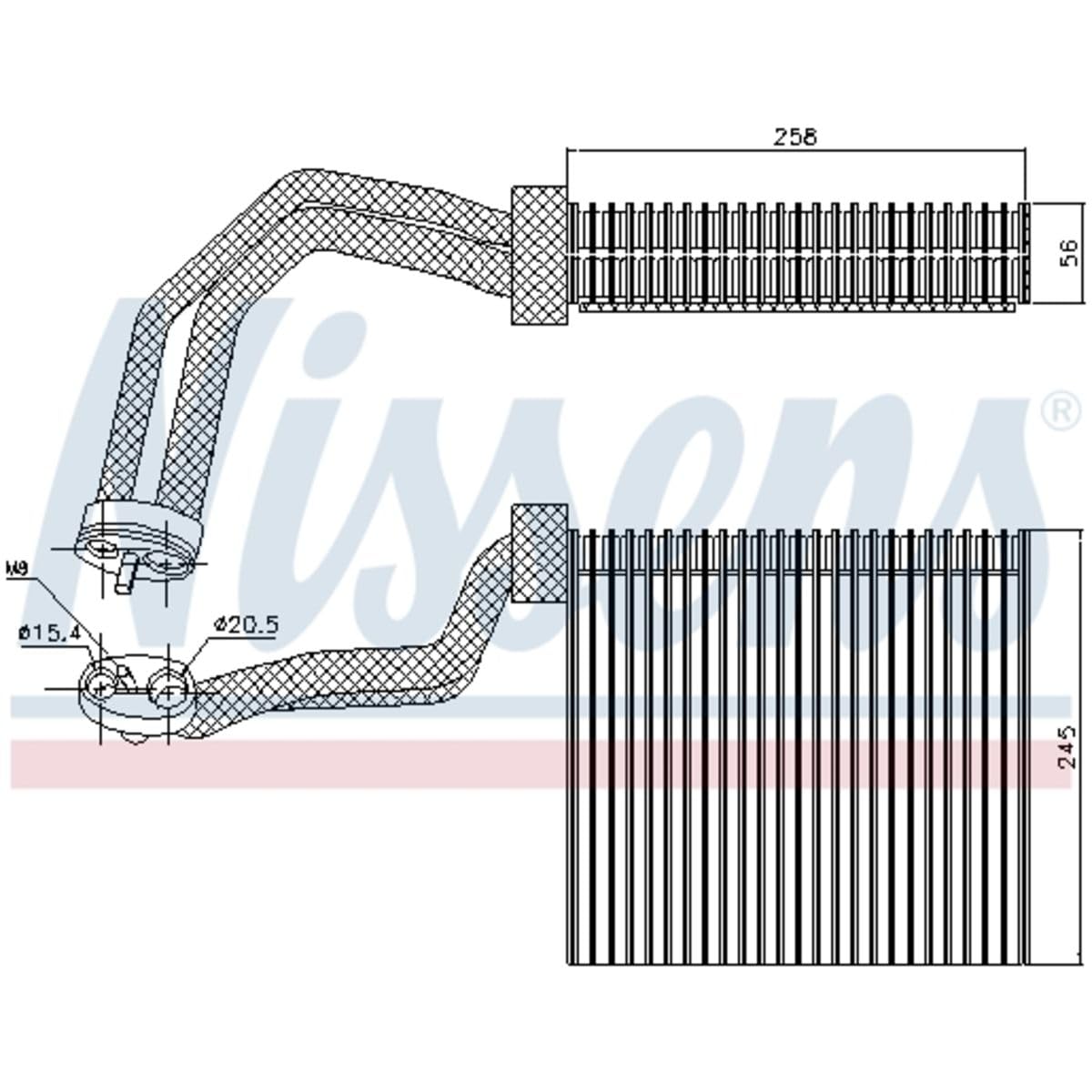NISSENS Verdampfer, Klimaanlage 92293