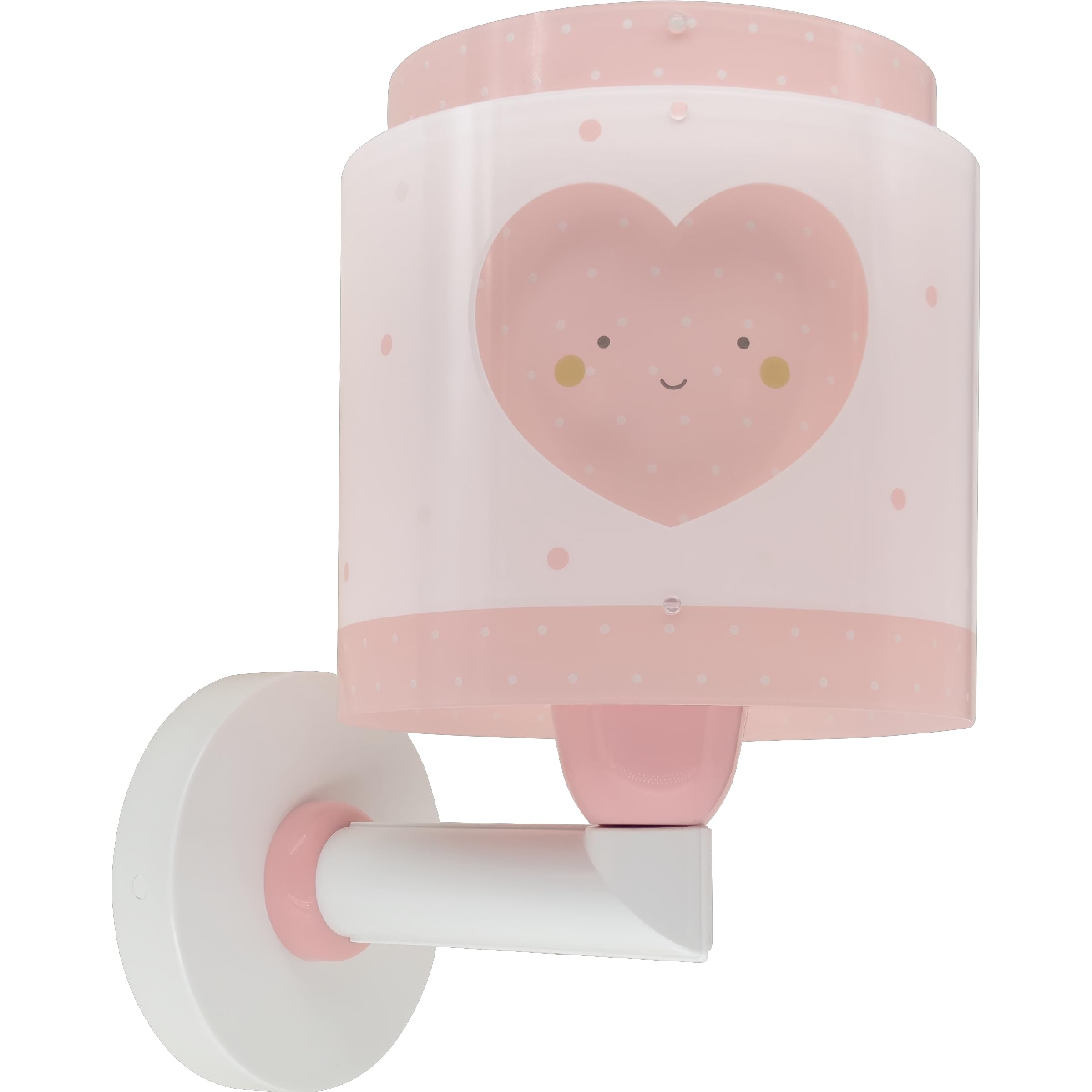 Dalber Lámpara Infantil Colgante Baby Dreams Corazón Rosa – Dulces Sueños Con Estrellas Y Corazones (Fabricada En España)