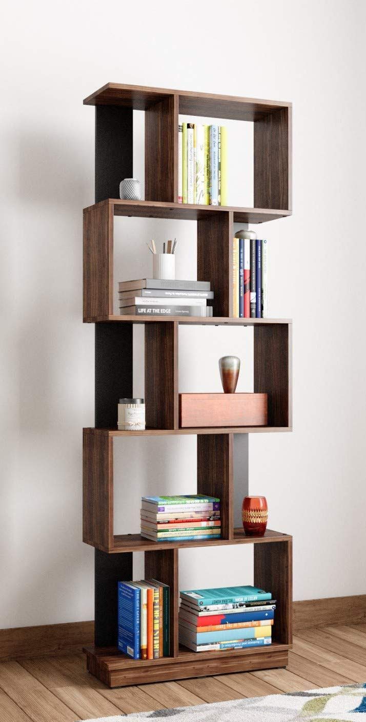 Buy STRATA FURNITURE Engineering Wood Bookcase with 5 Shelf Storage