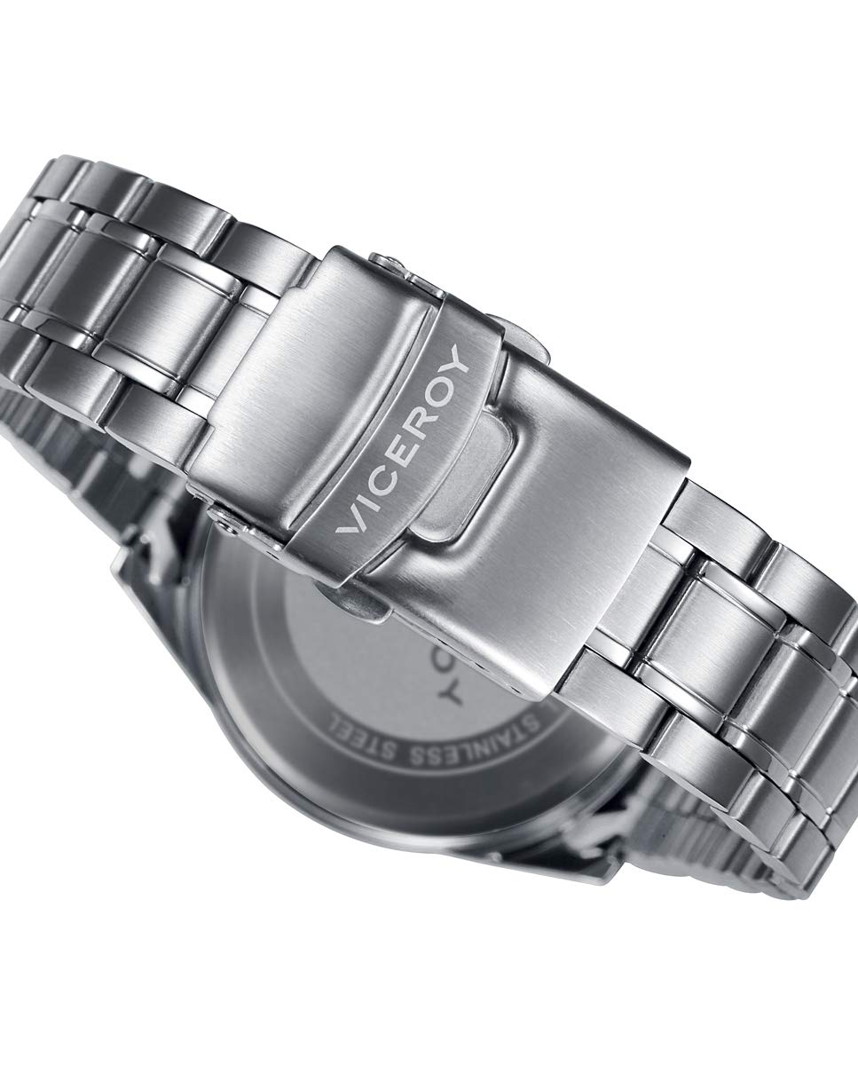 Viceroy Reloj Cronógrafo Hombre de Acero Inoxidable - 40 mm - Movimiento de Cuarzo - 401017
