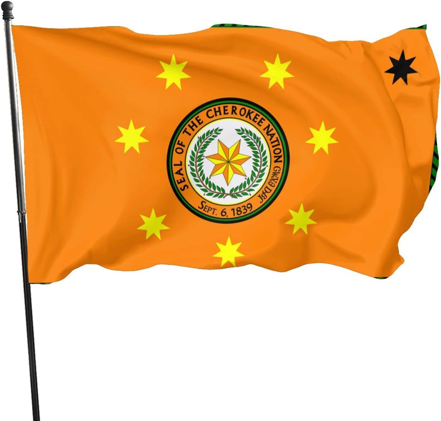 Cherokee Nation Great Seal Flag Built for Outdoor Use