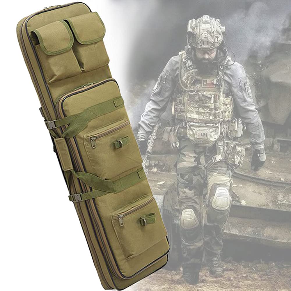 Bolsa De Armas,Rifle Airsoft,Caza Escopeta Gun Rifle Bolsa De Almacenamiento con Correa De Hombro Ajustable,Green-120cm