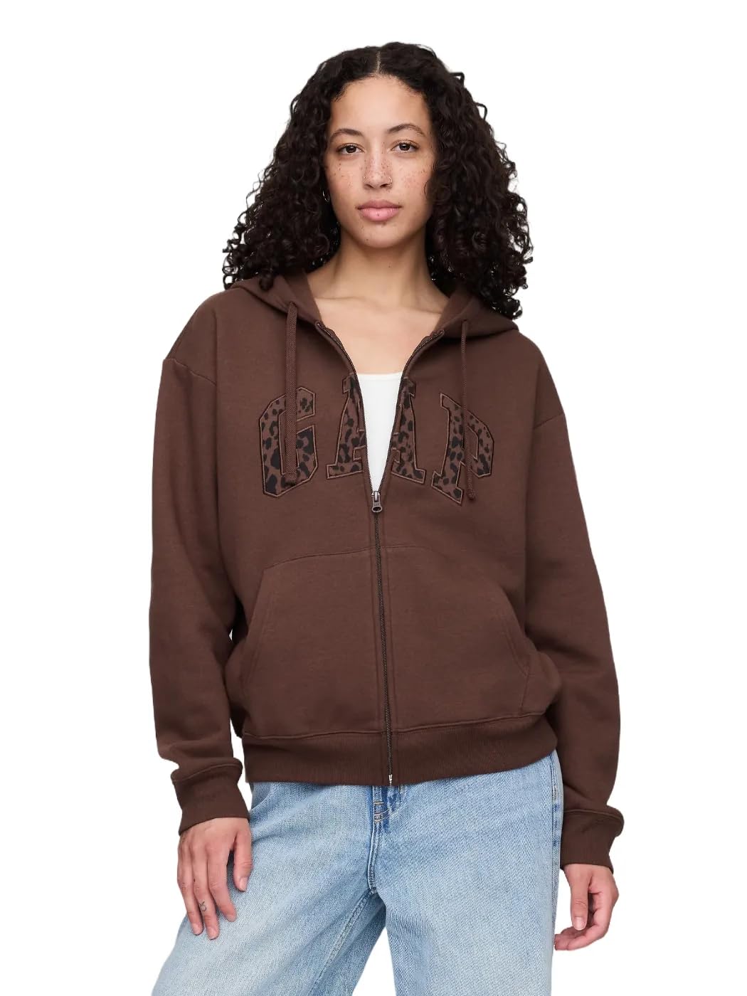 GAP Women's Logo Hoodie Hooded Full Zip Sweatshirt