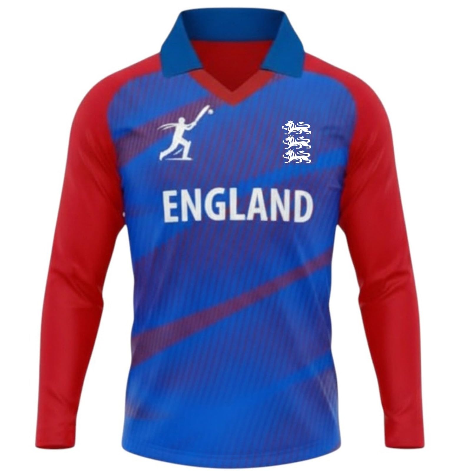 LTG PRO Cricket T-Shirt Jersey Top Men Women Unisex Short & Long Sleeve Sports Shirt Australia India Pakistan England Sri Lanka (UK, Alpha, XXL, Regular, Regular, England Red Long Sleeve)