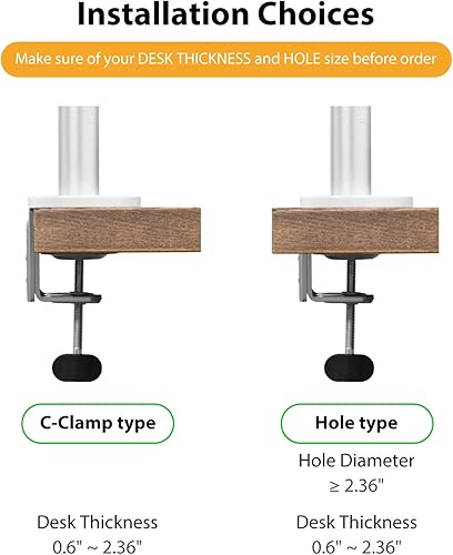 Miniatura 7 de Viozon Soporte de montaje para portátilportátilproyector, soporte de montaje de brazo único ajustable en altura para laptopnotebooktablet, VESA