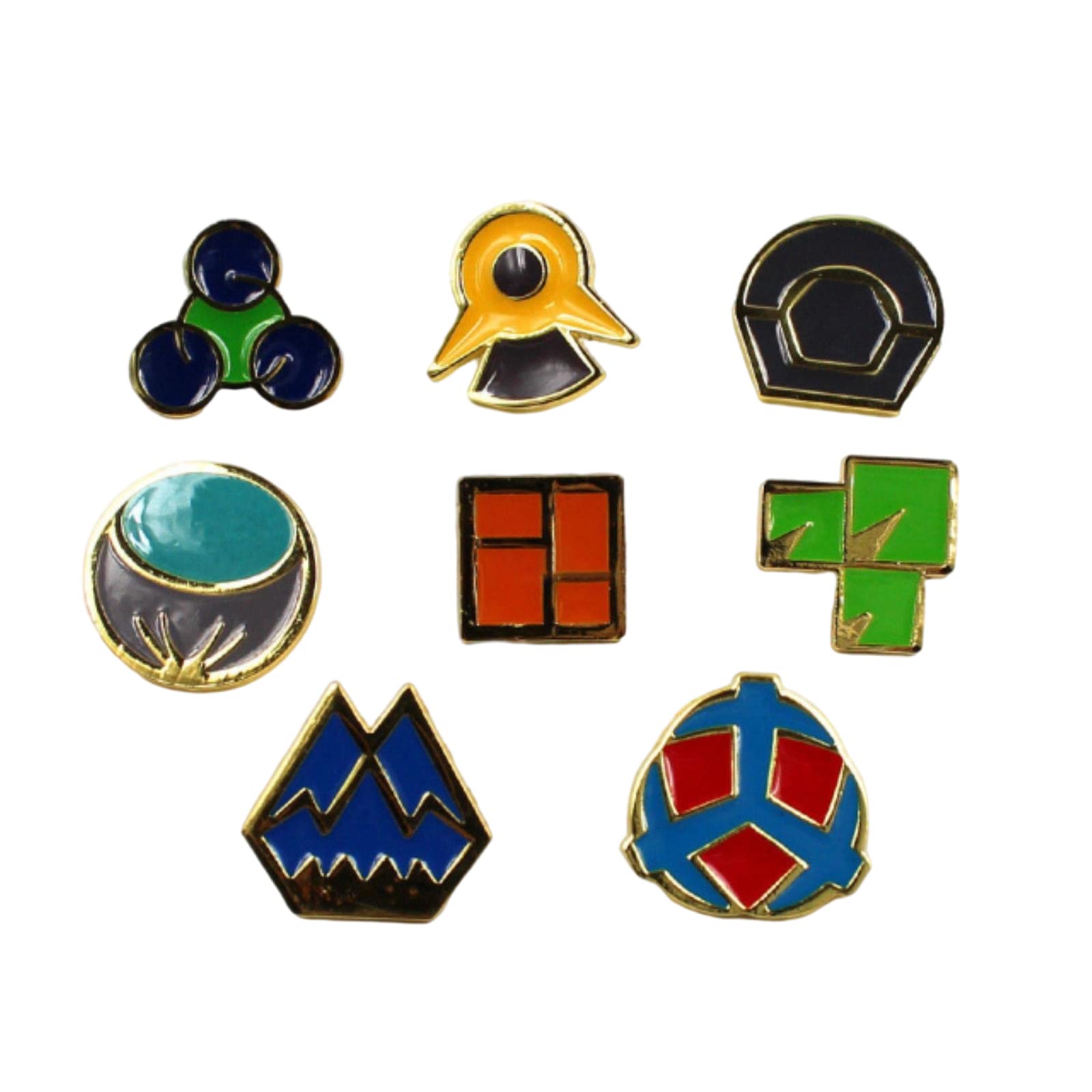YUANstore Applicable to Generation 1-6 Badge Collection Box, Game Collection Set of 8PCS, Gift for Boy and Girls