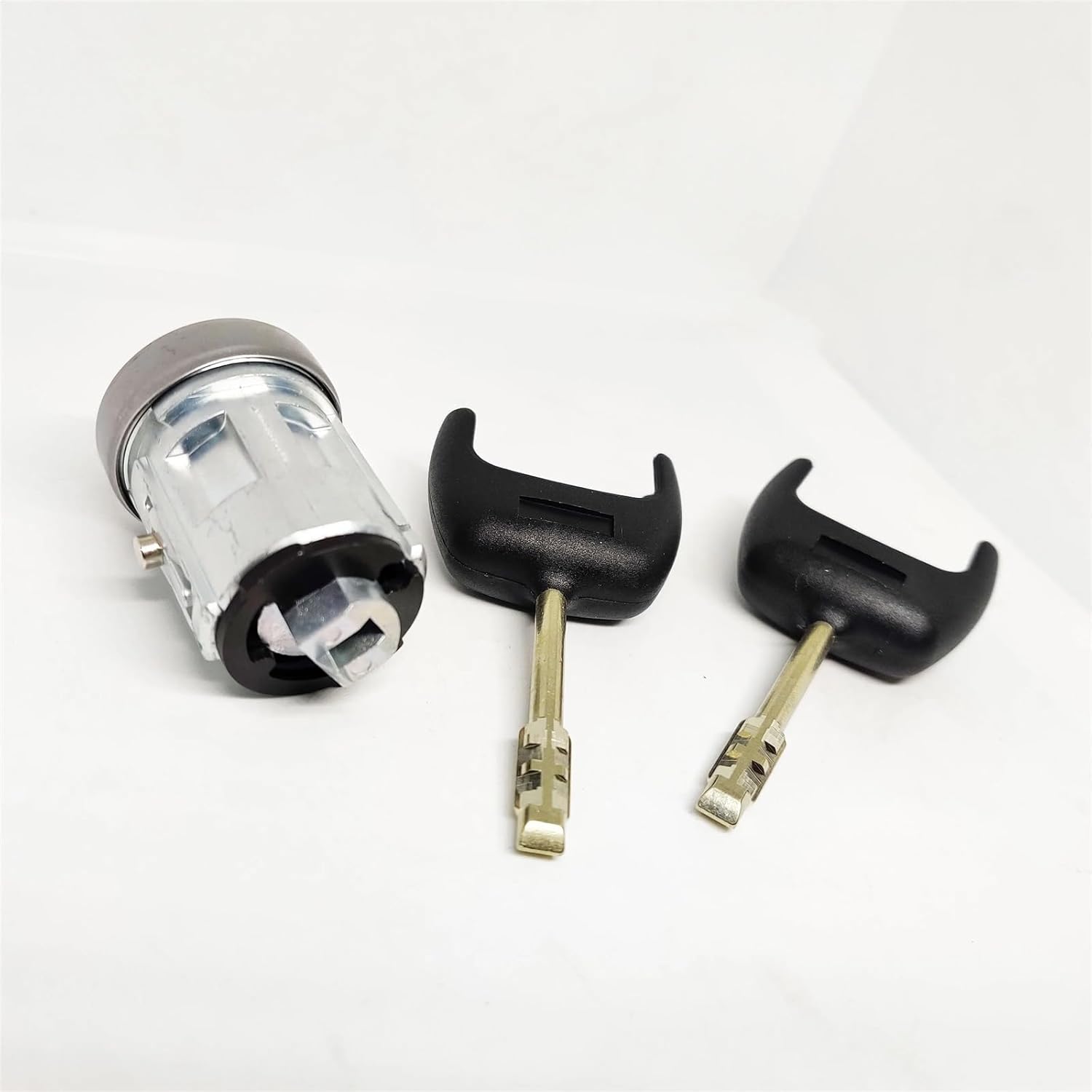 Ignition Switch & Lock Barrel Cylinder Set + 2 Keys Compatible with Transit MK7 06-ON 4355452 2S61-A3697-AA