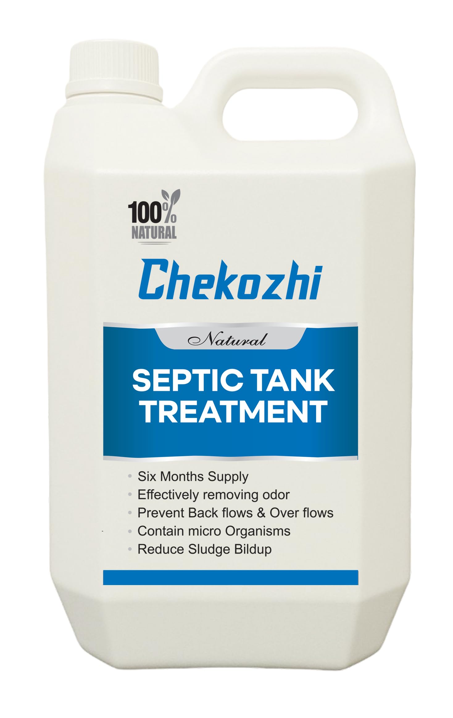 - natural septic tank treatment sludge dissolving odor removing bacteria cleaner (5 litre)
