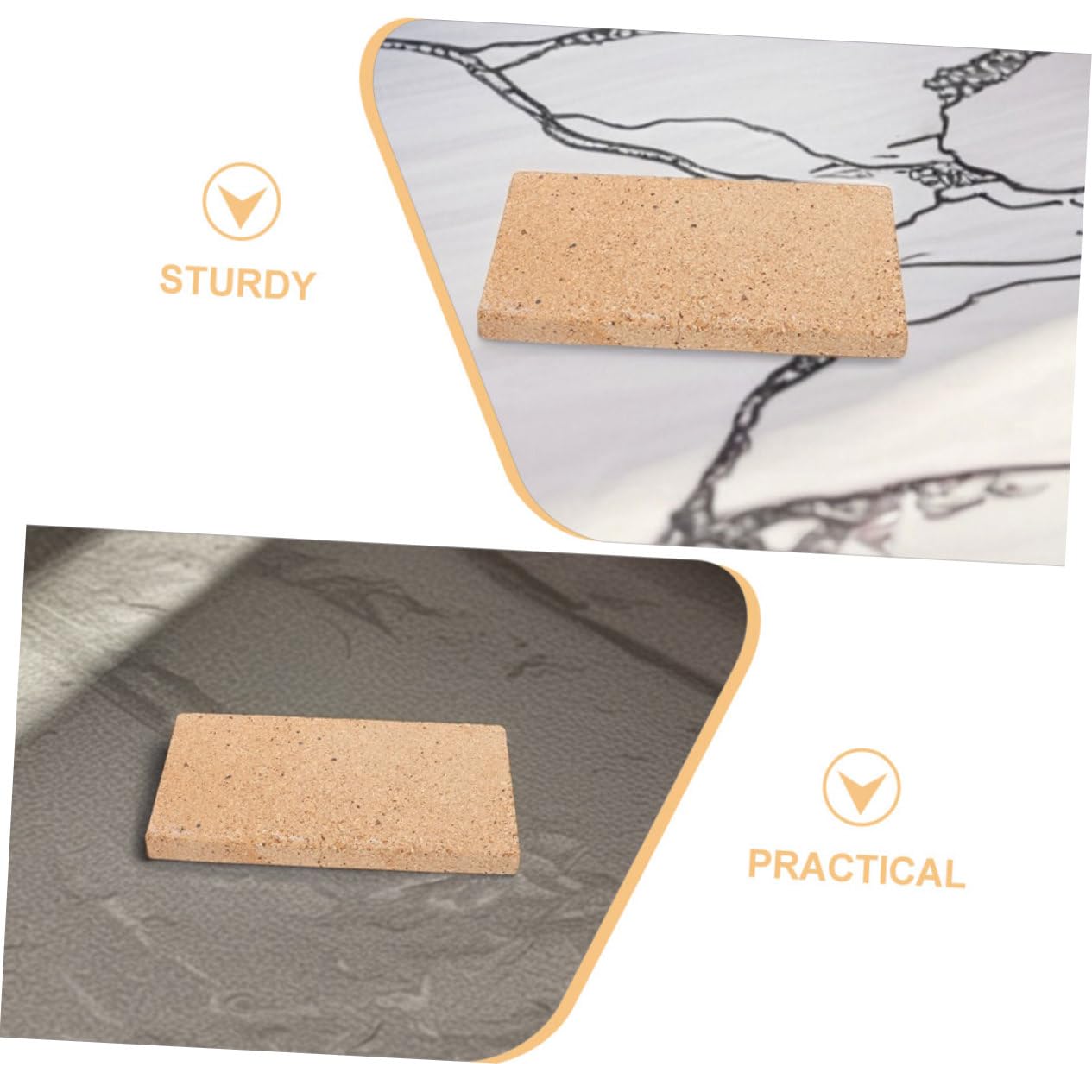 Mattone Refrattario Leggero in Pietra, Resistente alle Alte Temperature e All’usura, per Caminetti e Barbecue, Isolamento Durevole