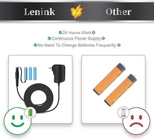 Miniatura 5 de Lenink Adaptador de fuente de alimentación de CA para batería AAA, reemplazar 3 pilas AAA, negro