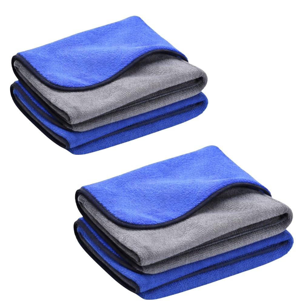 Microfiber Cleaning Cloth for Car, Bike & Home – Ultra Soft Microfibre Cloth for Car Cleaning, Laptop, Kitchen & Glass | Scratch-Free Micro Fiber Towel for Multi-Purpose Cleaning (Blue)-image-1