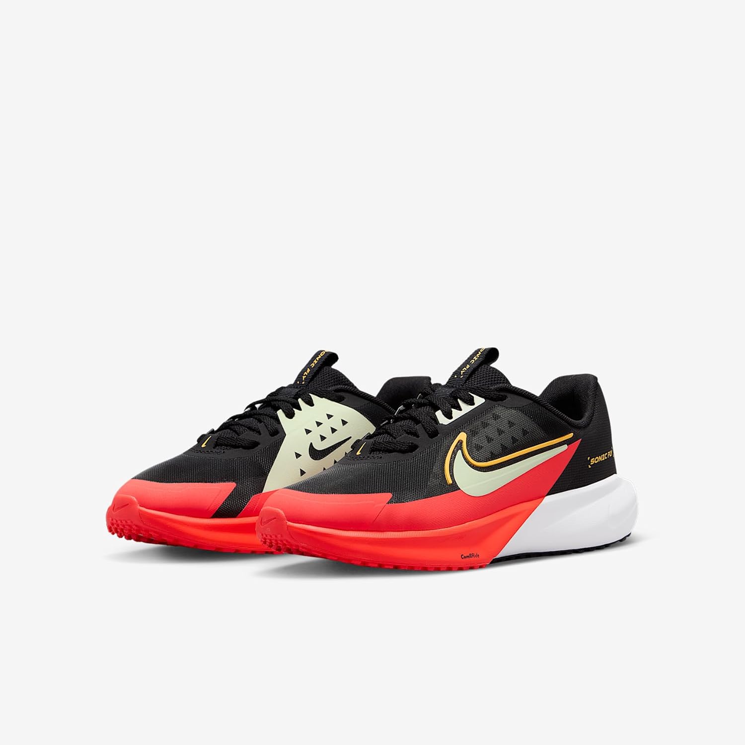 Nike Sonic Fly Big Kids' Running Shoes (Black/Laser Orange/Bright Crimson/Volt Tint)