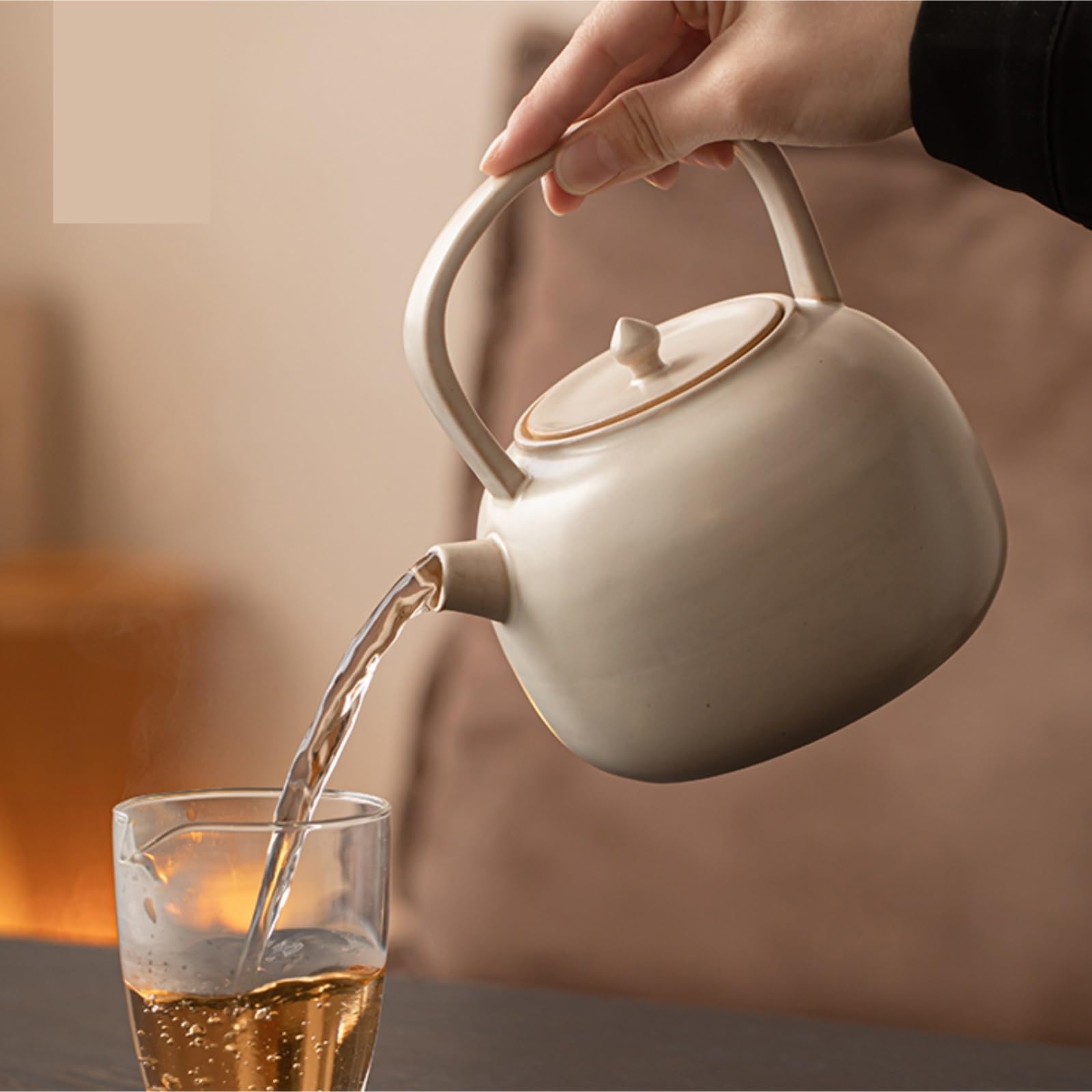 Czajnik do herbaty do wrzącej wody i parzenia herbaty, duża pojemność 750 ml - trwała i wydajna konstrukcja do użytku domowego i kuchennego