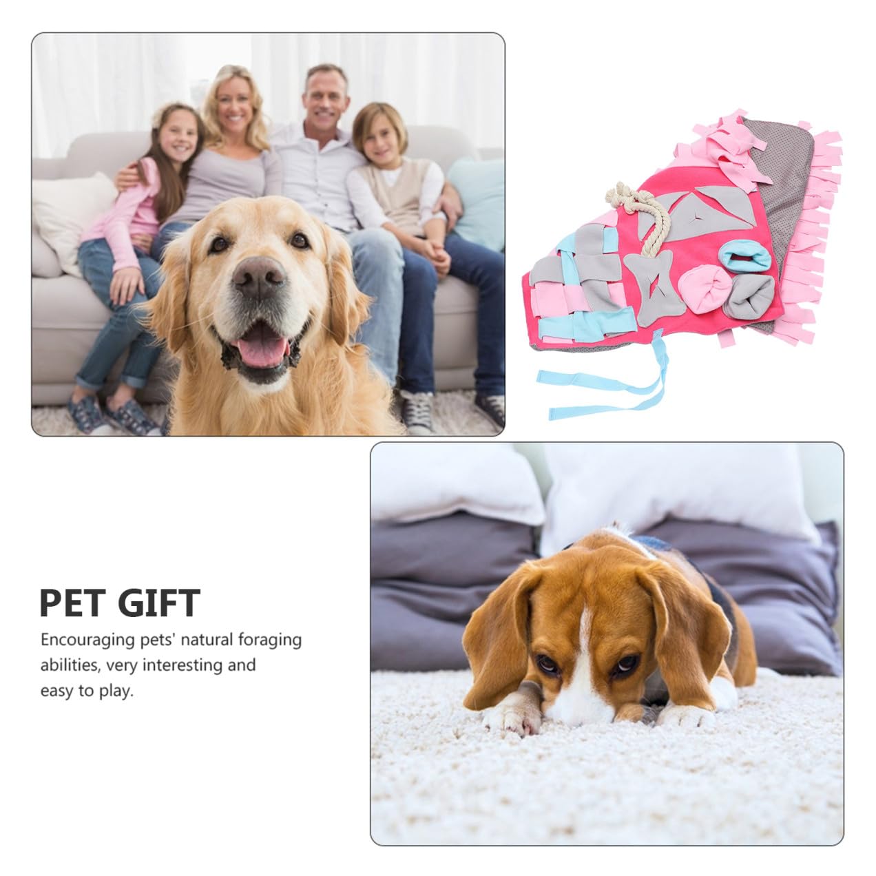 Happyyami 1pieza Alfombra Olfativa para Perros Tapete Interactivo para Alimentación Lenta Mat De Forrajeo para Mascotas para Reducción De Estrés y Ejercicio Mental