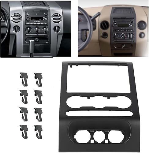 Miniatura 5 de Cubierta de tablero de radio, bisel central, panel de ajuste para Ford F150 F-150 2004 2005 2006 2007 2008 4L3Z-1504302-AAA