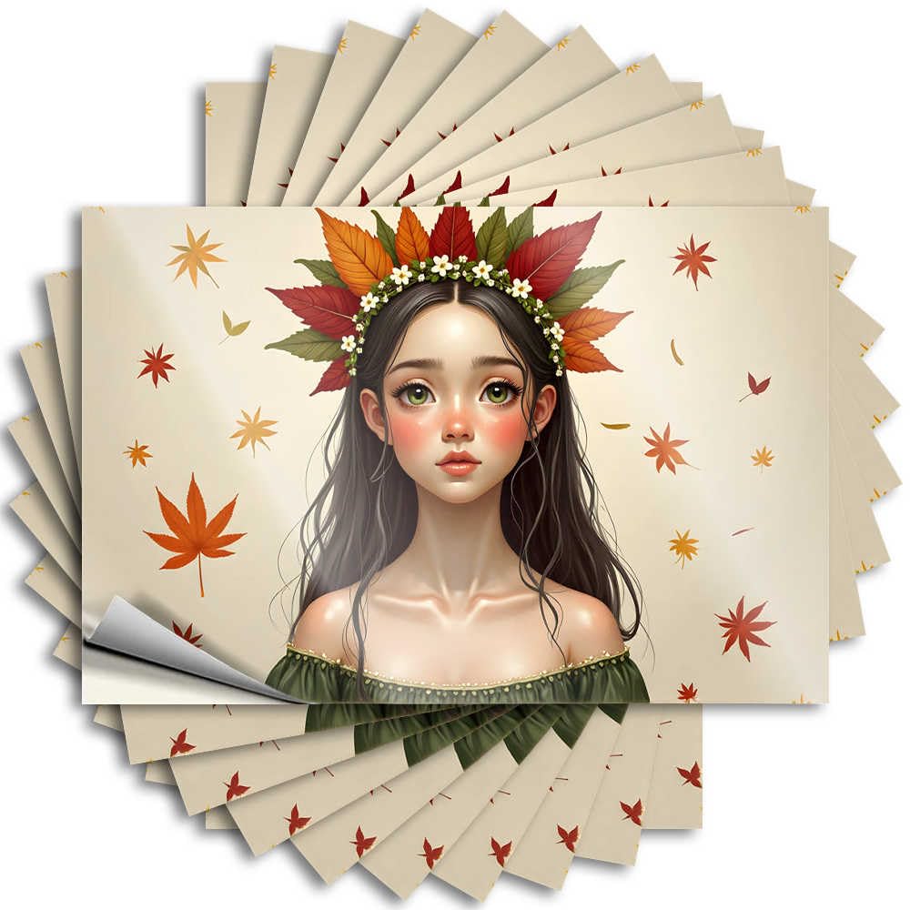 Funny Sticker Funky Sets Bumper Autumnal Elegance: A Portrait of Nature's Beauty - No Residue Decals for Adults(8X12CM)
