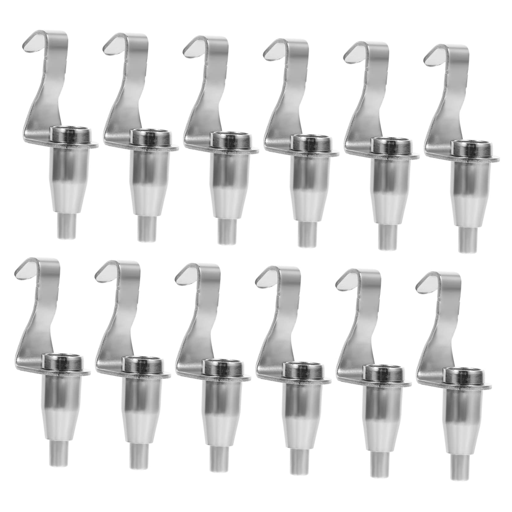Crochets pour Tableaux Robustes en Fer Argenté SEWACC Réglables 12 Pcs