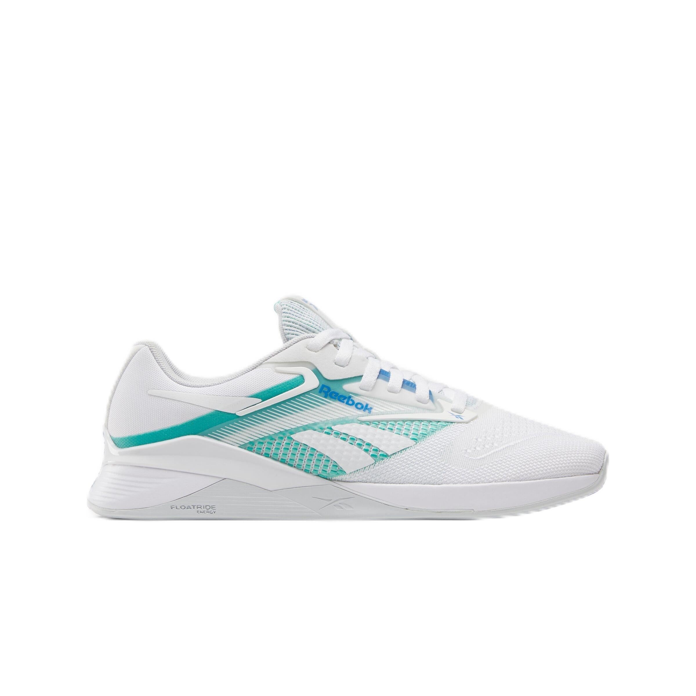 Reebok Nano X4 FTWR White/Unleashed Green/Kinetic Blue Female Training Shoes
