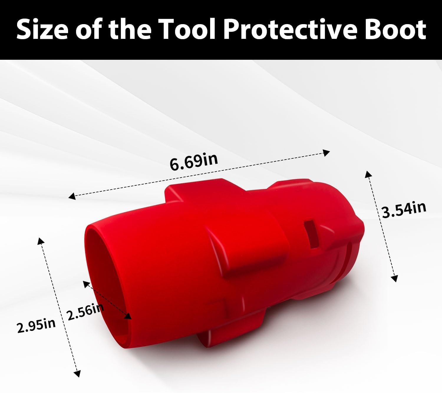 1pcs 18V Protective Boot 49-16-2967 49162967 High Torque Impact Wrench Boot for 18V FUEL 1/2 High Torque Impact 2967-20 only（red）