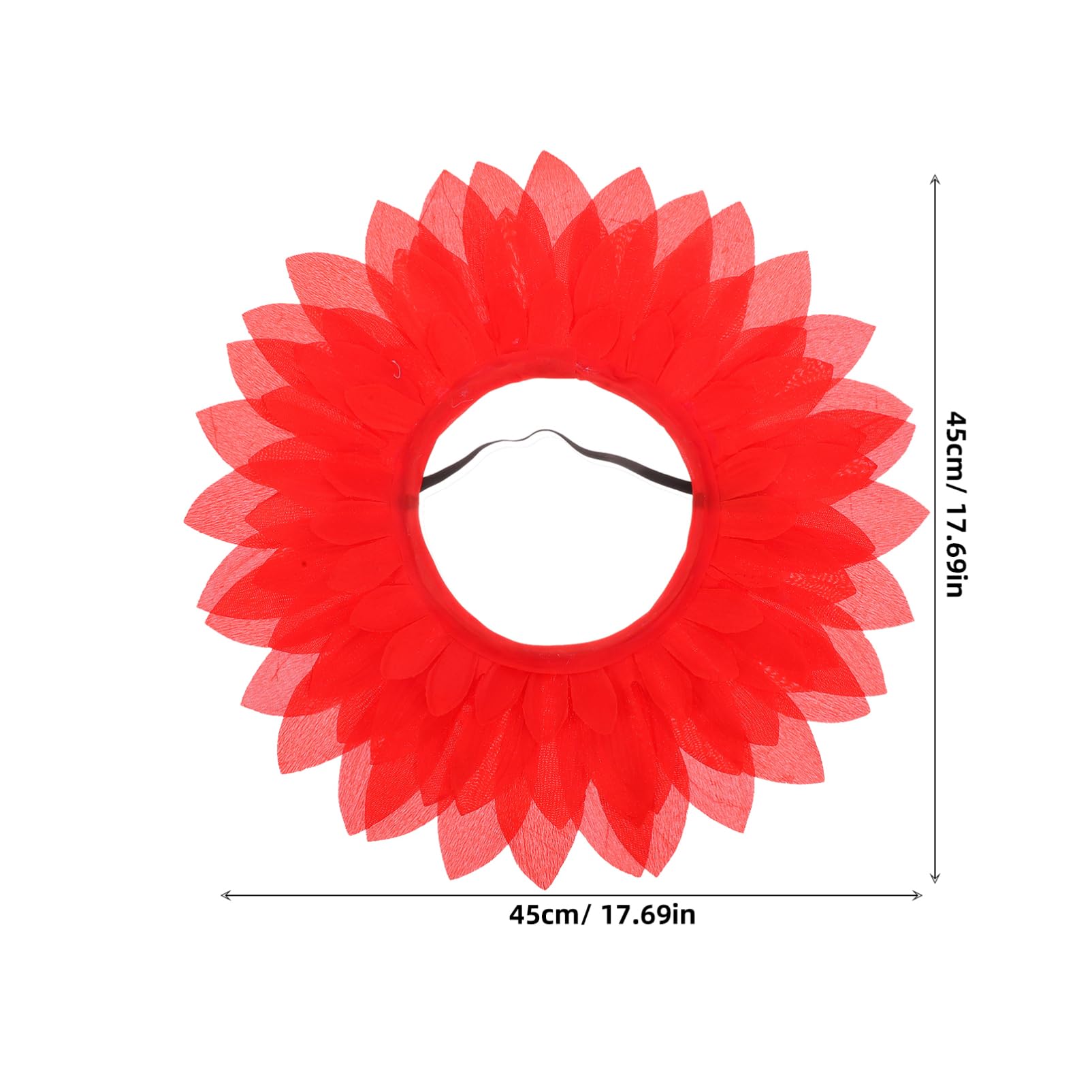 Abaodam Funny Sunflower Headgear Sunflower Costume Flower Headgear Dance Yellow Hat Hood Cosplay Favor for Dance Party Games