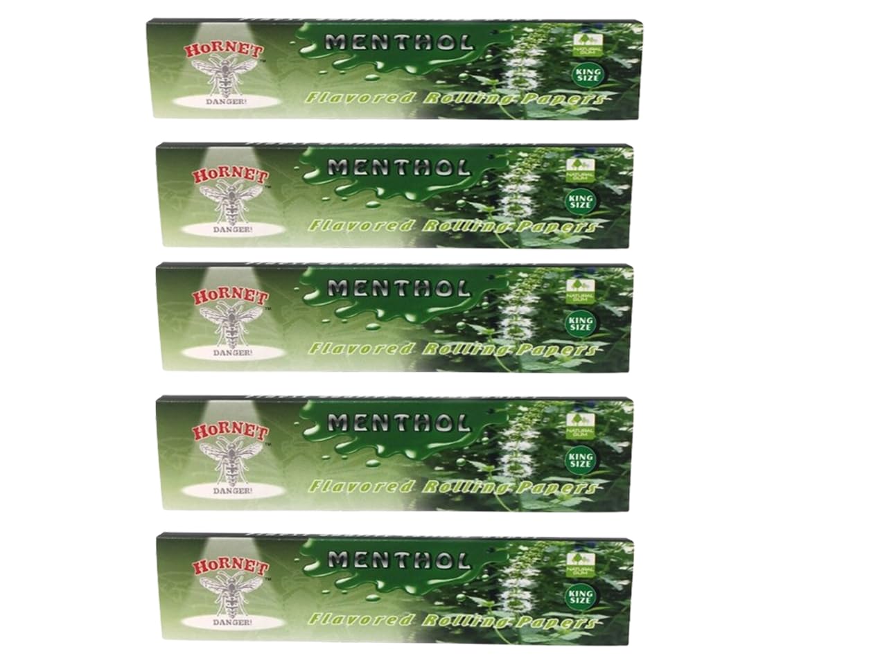 PUFF SMART HORNET METHOL FLAVORED ROLLING PAPERS 110mm SIZE FLAVOR CIGARETTE ROLLER (5 PCS)-image-26