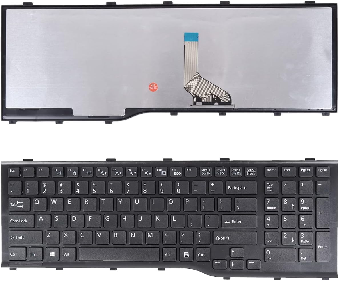Wefly Laptop Keyboard Compatible for Fujitsu Lifebook AH532 A532 N532 AH532 A532 N532 NH532 NH532 AH552 AH562 Series, CP569151-01 CP611934-01 cp612624-01 MP-11L63US-D85 US Keyboard
