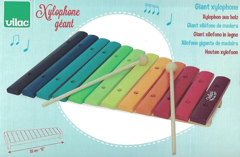 Vilac Xylophon Rainbow Ciel, 8359, Wielokolorowy