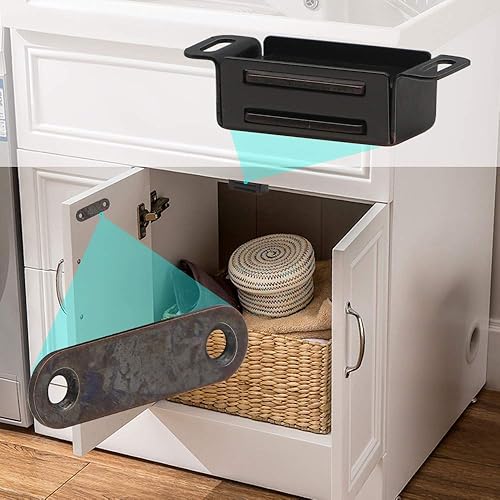 Miniatura 6 de Cerradura magnética para puerta, pestillo resistente para armarios, puertas de muebles, de acero inoxidable, bronce aceitado (paquete de 6)