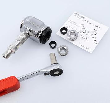 Prestacycle Prestaflator Pro Presta Head Rebuild Kit Seal Replacement Kit with O-Ring and Steel Top Cover, Quick 6mm Hex Install, Restores Factory-Fresh Fit Pro Pump Heads
