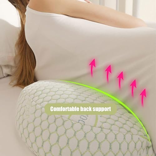 Miniatura 4 de Almohadas de embarazo lateral para mujeres embarazadas, almohada de maternidad con funda de almohada ajustable desmontable, almohada corporal suave