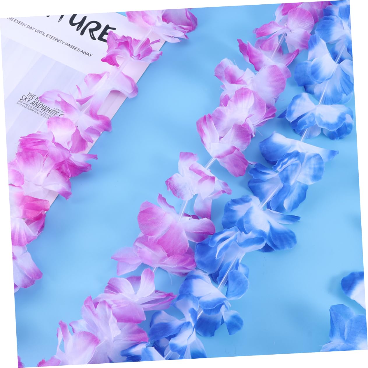 Cabilock 20 Piezas Hawaii Leis Guirnalda de Flores de Hawaii Collar Hula Diadema de Flores Hawaianas Favores de Fiesta en Hawaii Hawai Guirnalda Colgante de Cuello Hawaii