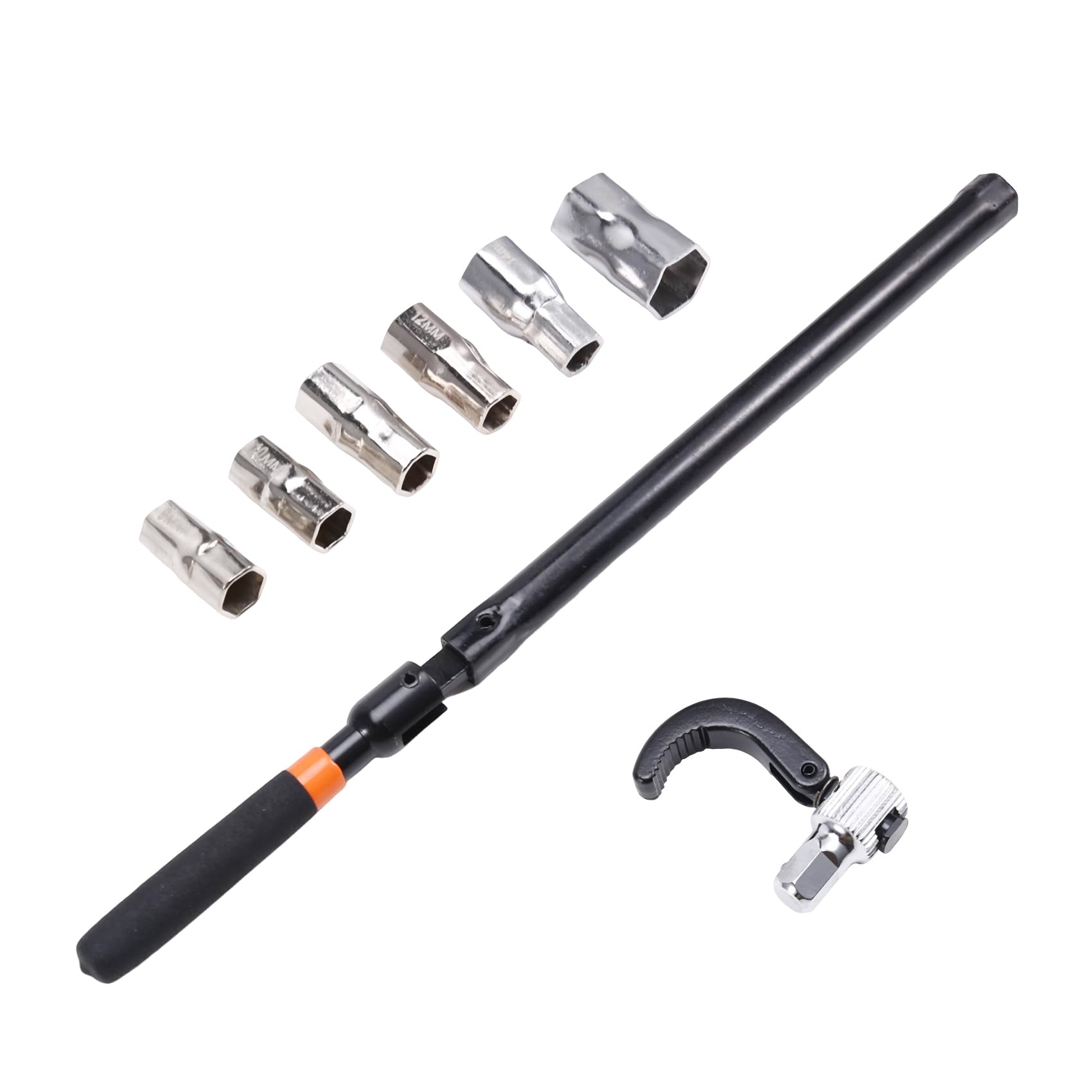 Vjsujehgy Faucet Wrench Carbon Steel Plumber Sleeve Wrench Back Nut Wrench Sink Basin Tap Installation Sink Wrench Tool Kit