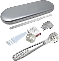 Vista 7 de Afeitadora de callos con mango de madera, kit de lima de pie de pedicura, removedor de callos de lima, raspador de alta calidad para eliminar