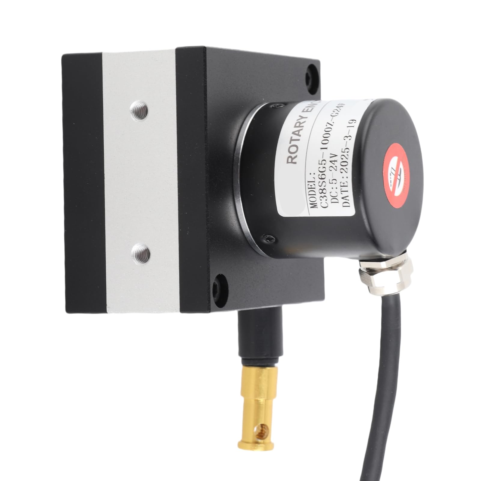 Codador de Cable de Dibujo 38 Mm para una Medición Lineal Precisa en Cilindros y Máquinas Prueba | Codificador Cable Incremental DC 8-24V