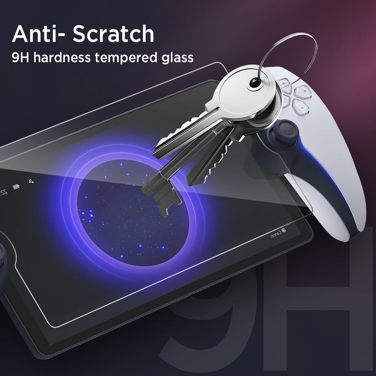 Miimall [2 Piezas] SONY PlayStation Portal Protector de Pantalla, 9H Dureza Cubierta de Vidrio Templado 2.5D Borde Curvo Anti-Rayaduras Anti-Huellas Dactilares Película HD para PlayStation Portal