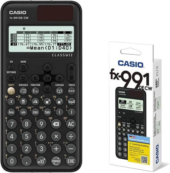 Casio FX-991DE CW ClassWiz Technical Scientific Calculator German Menu Guide